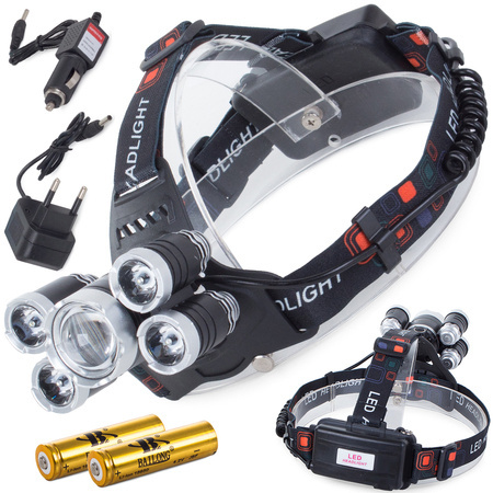 Headlamp bailong led cree xm-l t6 4x xp-e