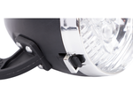Predné svetlo na bicykli 3 led batérie retro chróm