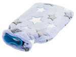 Calentador de agua de goma en una funda calentador de agua de felpa estrellas