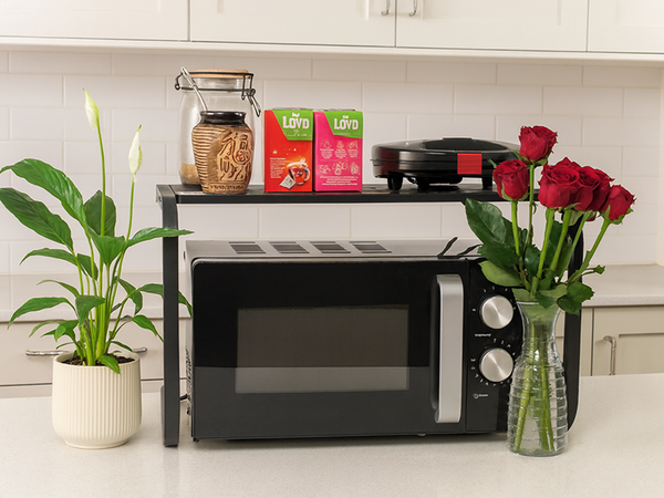 Microwave stand kitchen shelf microwave organiser loft cabinet