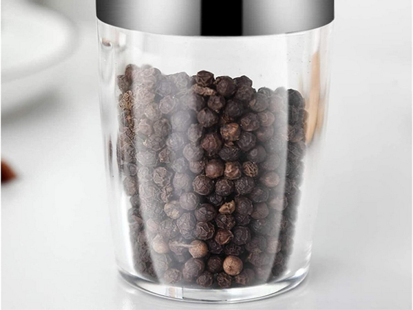 Młynek elektryczny do pieprzu soli grawitacyjny z podświetleniem regulacją