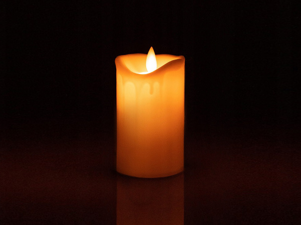 Battery candle led candle moving flame wax