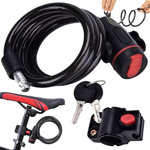 Velosipēda slēdzene velosipēda slēdzenes atslēga drošība spēcīgs kabelis