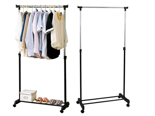 Porte-vêtements sur roulettes porte-armoire