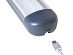 Močna delavnica svetilka 48 vodila cob usb kavelj magnet za polnjenje