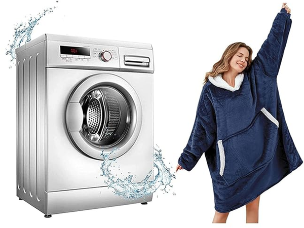 Meleg meleg pulóver oversize takaró xxl 2in1 vastag szőrme puha kapucnis köpeny