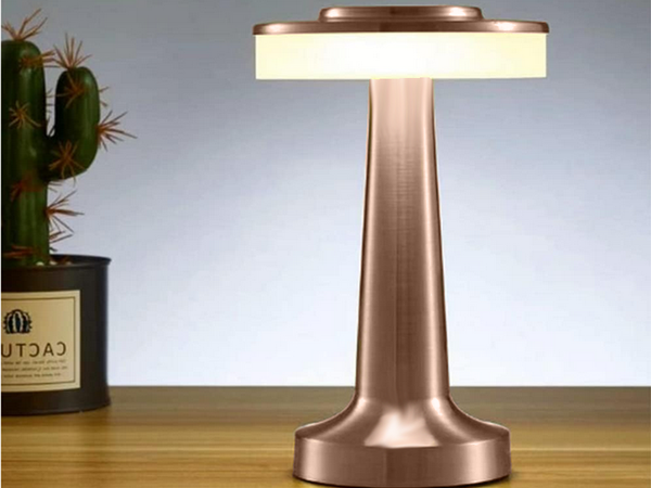 Nakts gaismas galda pieskārienu lampa 3 soļu guļamistabas lampa bezvadu