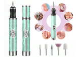Fresadora de uñas manicura pedicura cortadores conjunto usb batería recargable