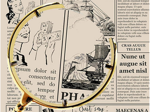 Lupa do czytania ręczna szkło powiększające optyczne złota powiększenie 6x