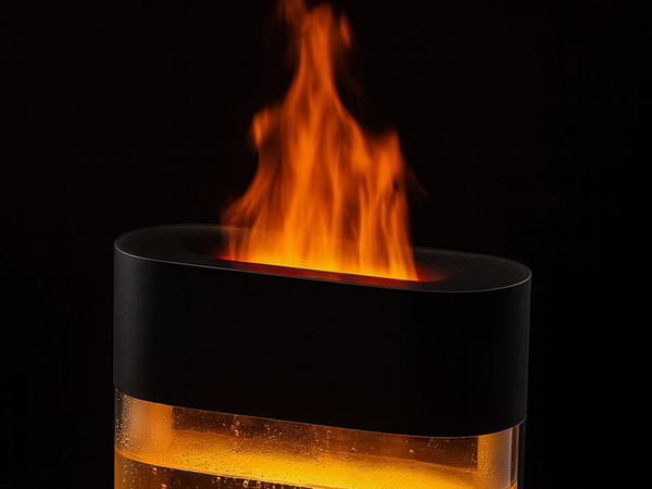 Humidificador de aire chimenea led con efecto de llamas aromaterapia usb mando a distancia