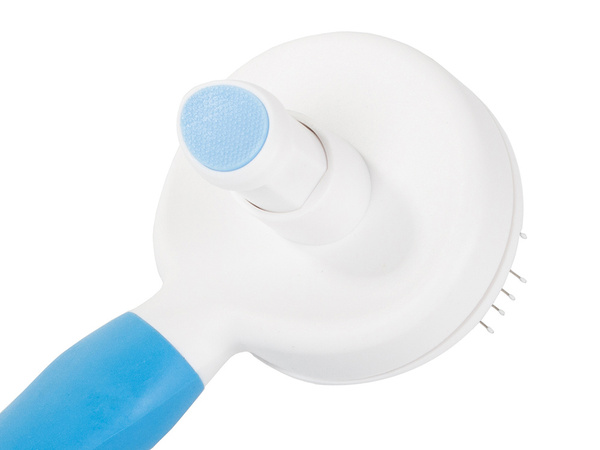 Self-cleaning hair brush for dogs cats