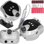 Manicure pedicure nail drill 80w professional powerful + 6 pieces of drill bits