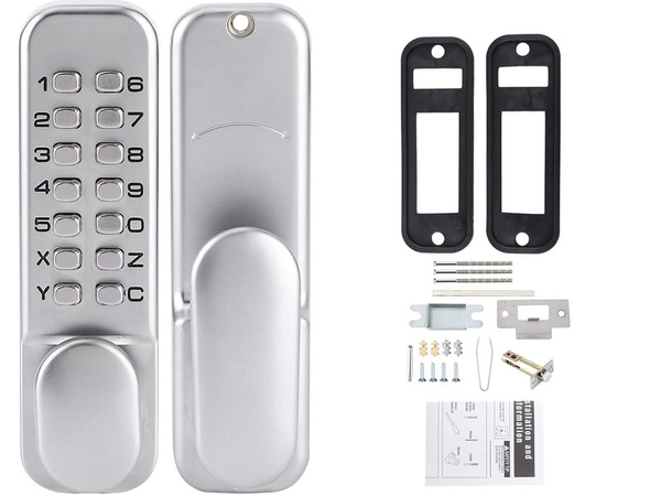 Code lock mechanical code lock keypad handle without batteries