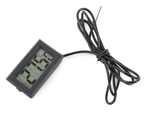 TERMOMETR ELEKTRONICZNY LCD Z SONDĄ ZEGAR PANELOWY