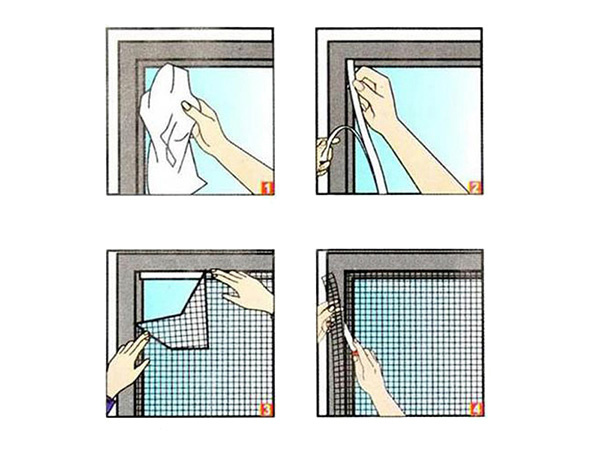 Black insect screen window mesh 180x150cm