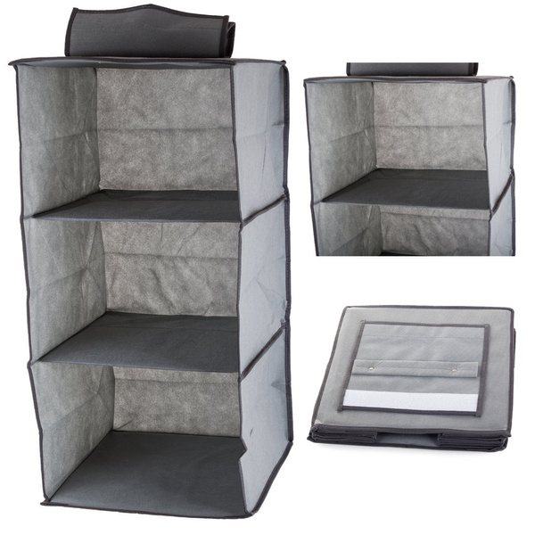 Organizador de armario estante colgante con 3 estantes 60cm