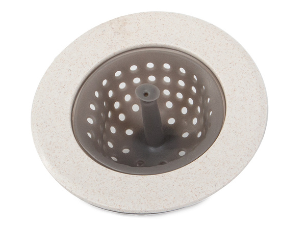 Silicone strainer for kitchen sink drain