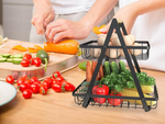 Estante de cocina altillo organizador de cocina con cesta