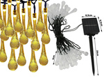 Lumières solaires jardin glaçons guirlande terrasse balcon 20 led