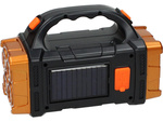 Latarka solarna przenośna lampka akumulatorowa led cob powerbank reflektor