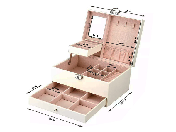 Шкатулка-органайзер для украшений шкатулка-зеркало вместительная шкатулка
