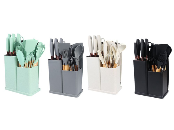 Kitchen knife set with utensils and cutting board 12pcs knife block stand set