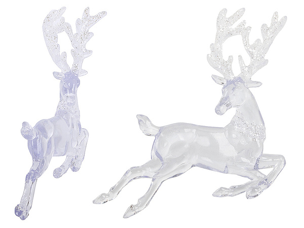 Reindeer christmas tree pendant glitter christmas decorations