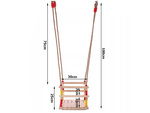 Balançoire de jardin pour enfants fauteuil à bascule garde-corps en bois pour jardin maison