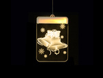 3d vidriera decoración luces de navidad