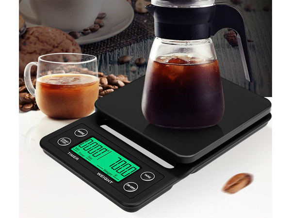 Elektronische koffeetrennwiegen elektronisches genaues tara 5kg 0,1g