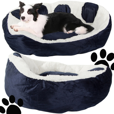 Mullida cama para perro cama para gato suave cojín sofá 60cm