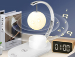 Rgb moonlight con cargador de inducción 10w led usb altavoz bluetooth