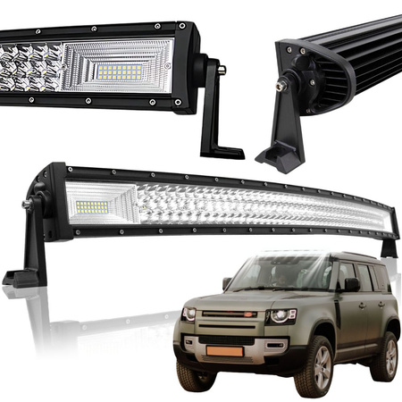 FARO DE TRABAJO REFLECTOR 130 CM 192+42 LED BARRA HALÓGENA 675W 12V 24V