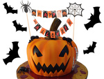 Halloween dekoráció egy torta cupcake picker topper füzér füzér papír