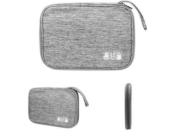 Bolsa organizadora de viaje para cables y cargadores