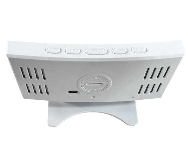 Reloj electrónico digital led despertador termómetro espejo de pie usb memoria