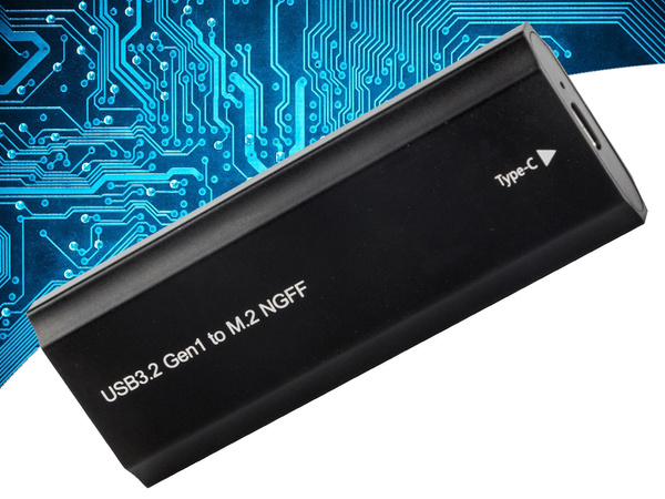 Hdd adaptér box m.2 sata ngff usb 3.1 usb typ-c 2230-2280mm