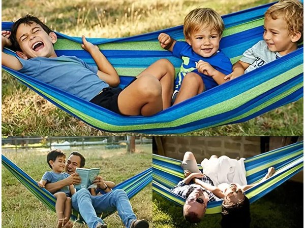 Hamak dwuosobowy ogrodowy brazylijski xxl duży 200kg 270x160 pokrowiec