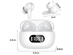 Auriculares in-ear inalámbricos bluetooth con estuche de carga led y micrófono