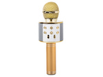 Kabelloses mikrofon bluetooth karaoke lautsprecher rund mit etui verschiedene modi