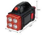 Torche solaire portable rechargeable led cob powerbank projecteur