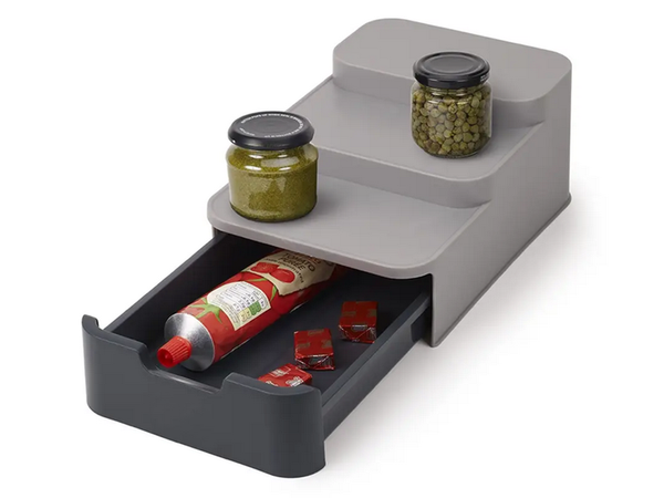 Kitchen organiser bin three tier drawer