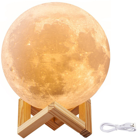 Lighting 3d moon light 8cm nakts gaisma