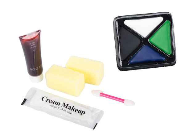 Falošné rany make-up pre halloween maľovať jazvy rany make-up kože