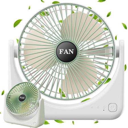Stolný ventilátor bezdrôtový usb tichý dobíjateľný 3 režimy