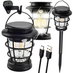 Lanternă solară de camping led lanternă de grădină usb dusk senzor de mișcare