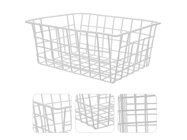 Panier métallique loft organisateur métallique loft pour cuisine pour fruits blanc grand