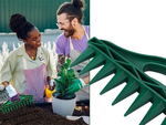 Hand-held 12-hole punch planter garden planter