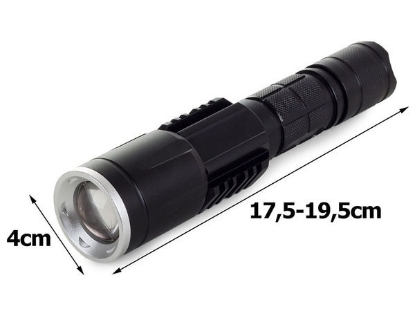 Lanternă tactică bailong usb led cree xm-l3-u3