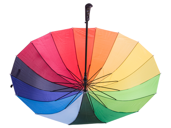 Large umbrella rainbow umbrella sturdy automatic